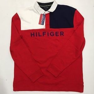 Tommy Hilfiger Red Long Sleeved Polo💞